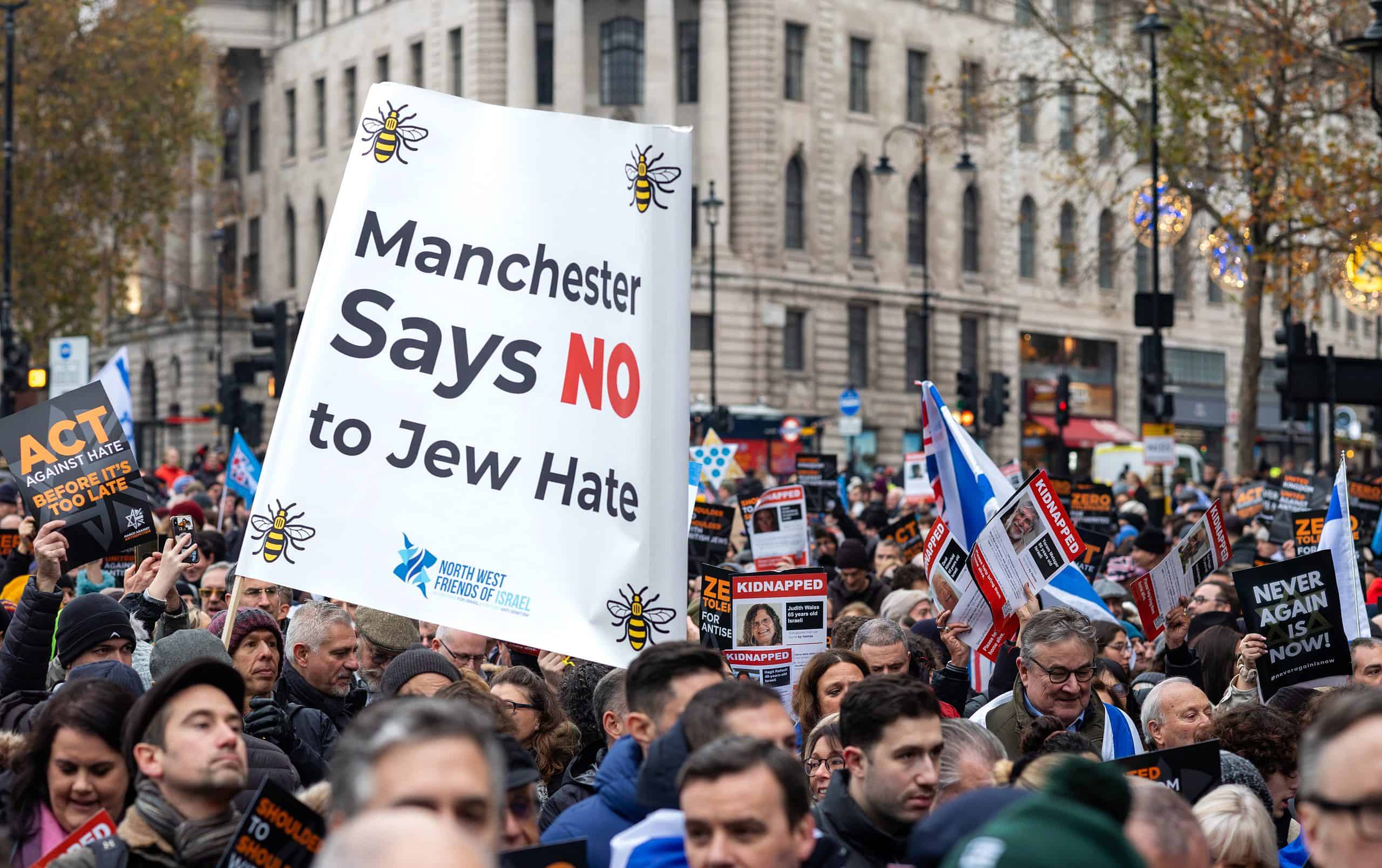 “March Against Antisemitism” in London