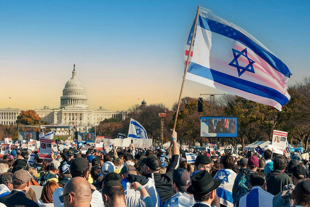 “March for Israel” rally in Washington, D.C., on Nov. 14, 2023. Credit: Tedeytan via Wikimedia Commons.