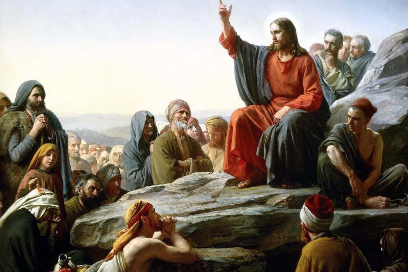 “The Sermon on the Mount,” oil on copper painting by Carl Bloch, 1877. Credit: The Museum of National History in Denmark via Wikimedia Commons.