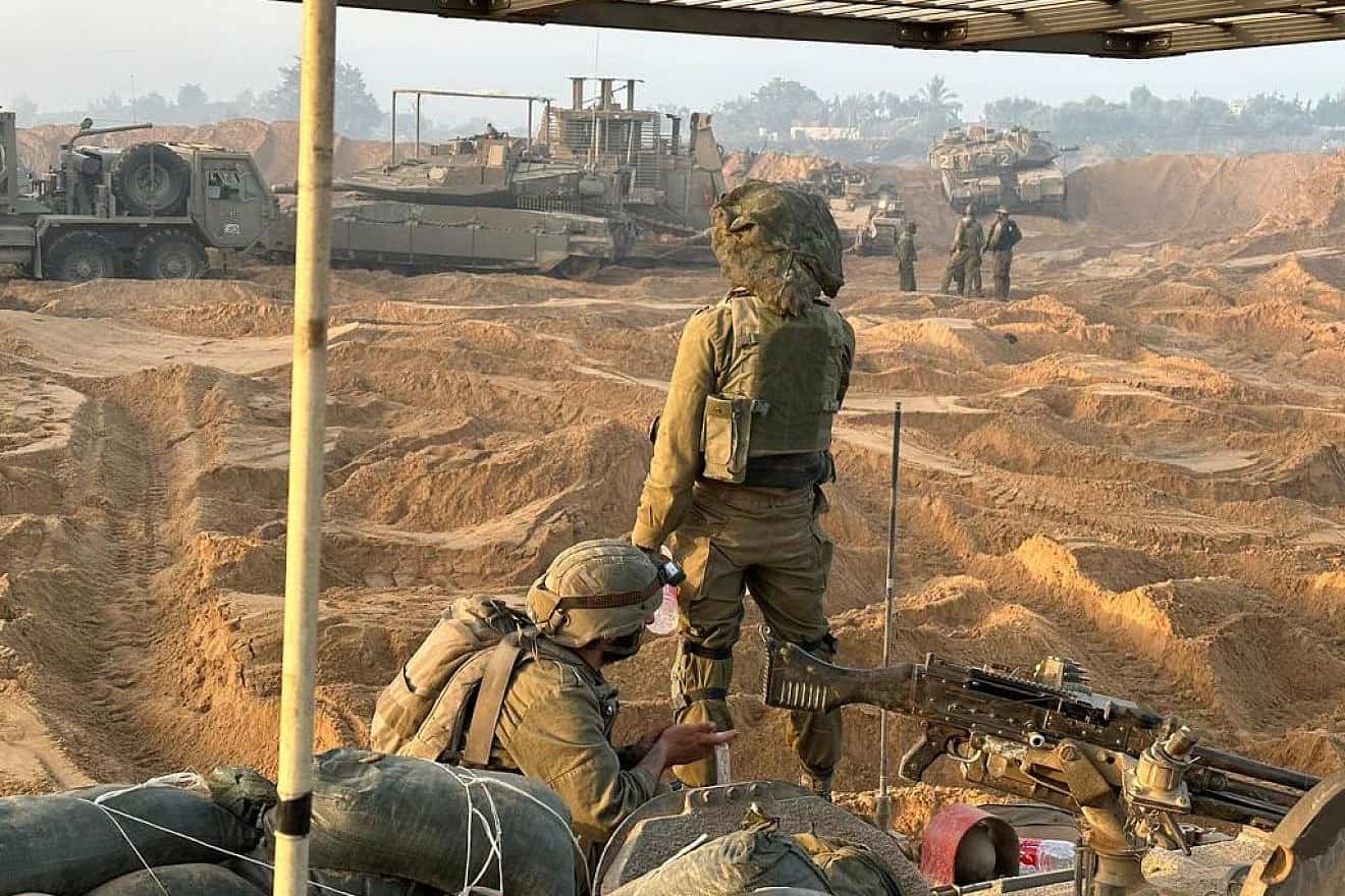 Israeli soldiers operating in the Gaza Strip, Nov. 4, 2023. Credit: IDF.
