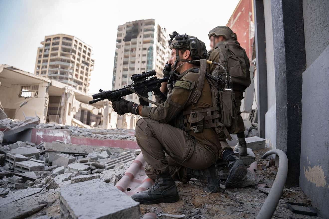 IDF soldiers in the Gaza Strip, Nov. 15, 2023. Credit: IDF.