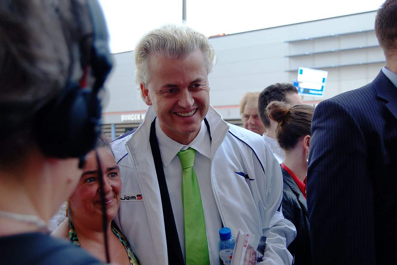 Geert Wilders during a campaign event in Rotterdam, the Netherlands, June 5, 2010. Photo by Wouter Engler/Wikimedia Commons.