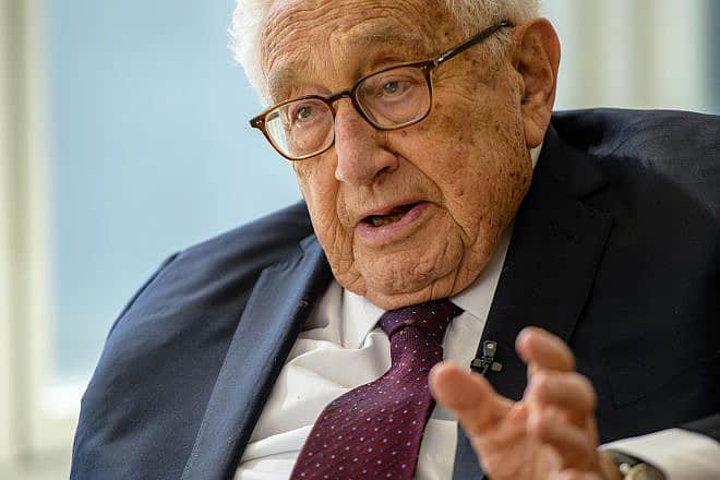 Henry Kissinger in an interview with Russian television in March 2019. Credit: Truba7113/Shutterstock.
