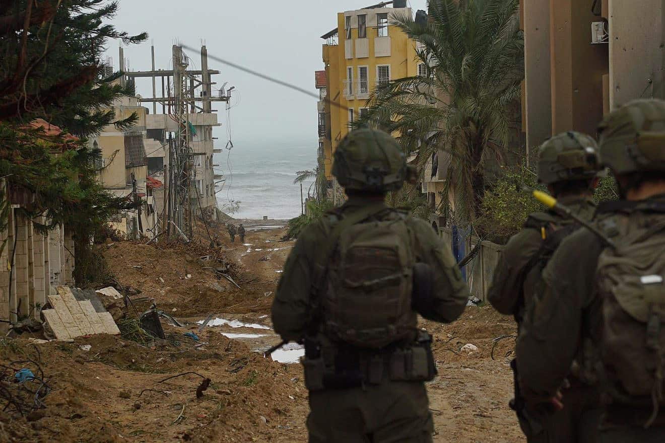 Israeli troops operating in the Hamas-ruled Gaza Strip, Dec. 2, 2023. Credit: IDF.