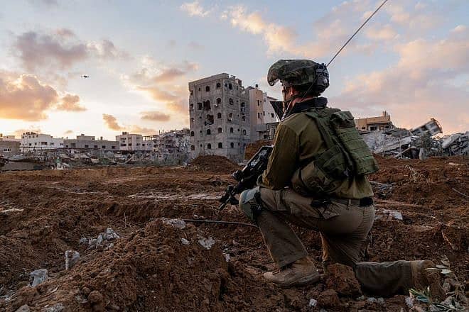 Israeli troops operating in the Hamas-ruled Gaza Strip, Dec. 27, 2023. Credit: IDF.