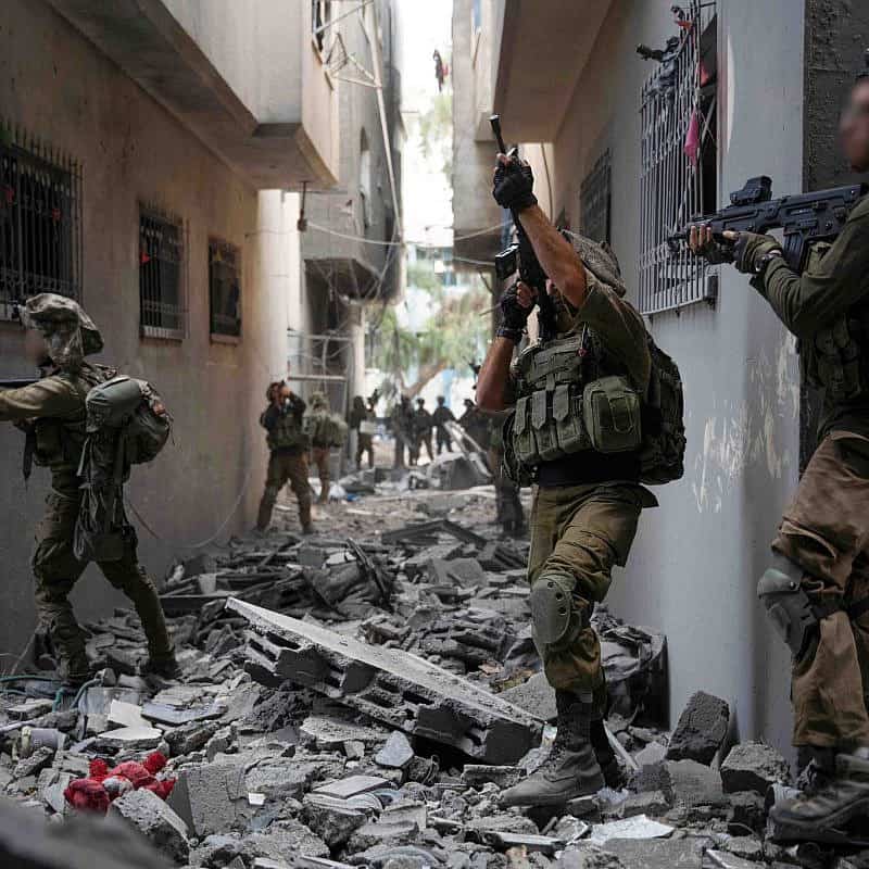 Israeli troops operating in the Hamas-ruled Gaza Strip, Nov. 29, 2023. Credit: IDF.