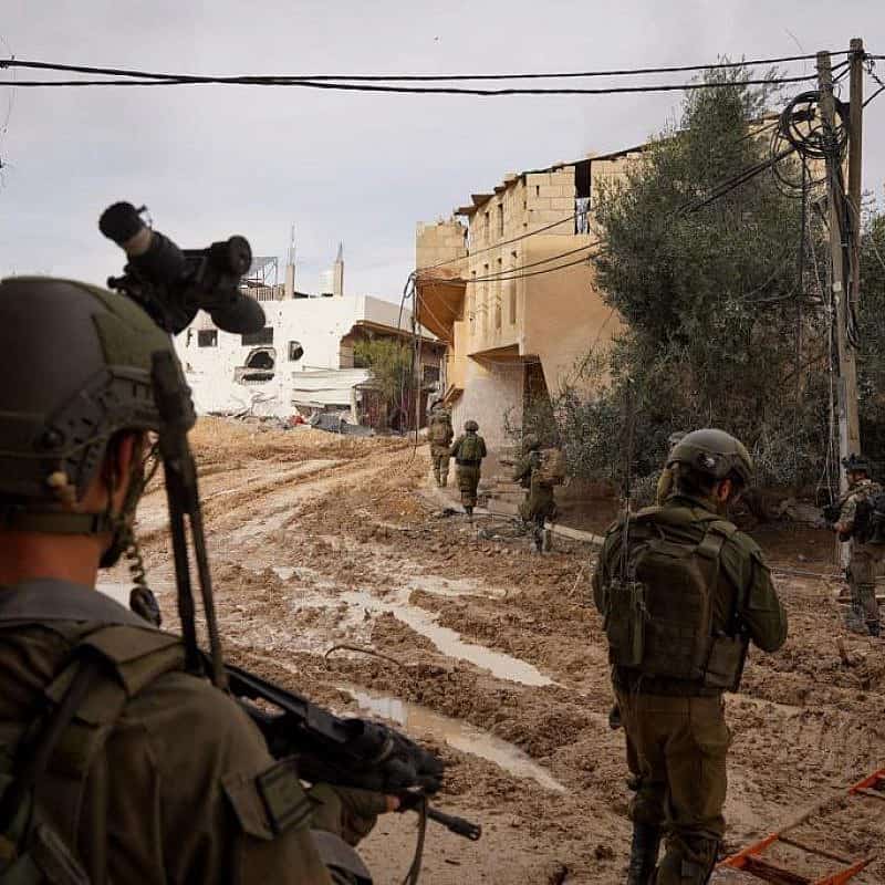 Israeli troops operating in the Hamas-ruled Gaza Strip, Dec. 24, 2023. Credit: IDF.