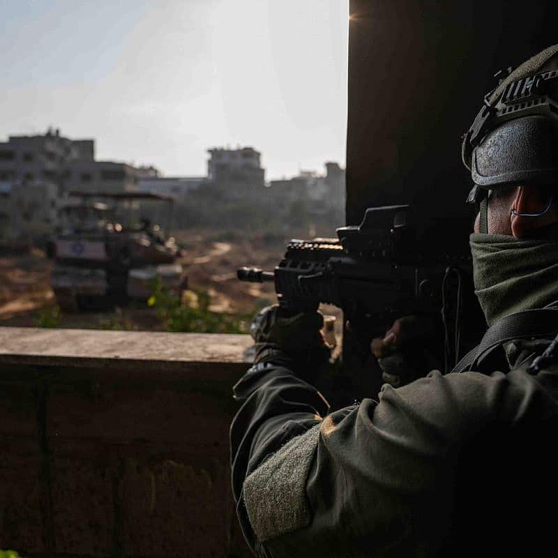 Israeli troops operating in the Hamas-ruled Gaza Strip, Dec. 29, 2023. Credit: IDF.