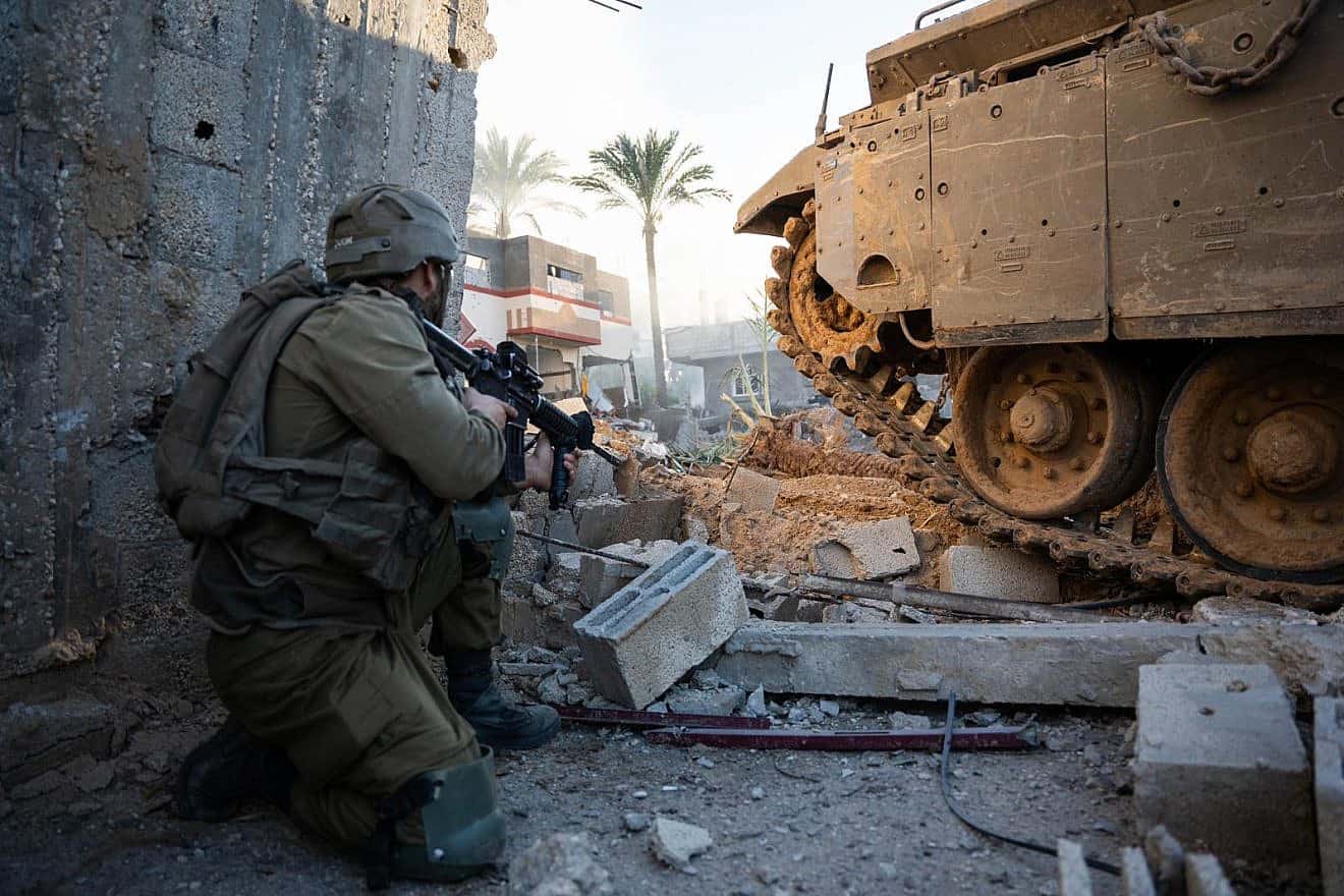 Israeli troops operate in the Gaza Strip, Dec. 19, 2023. Credit: IDF.