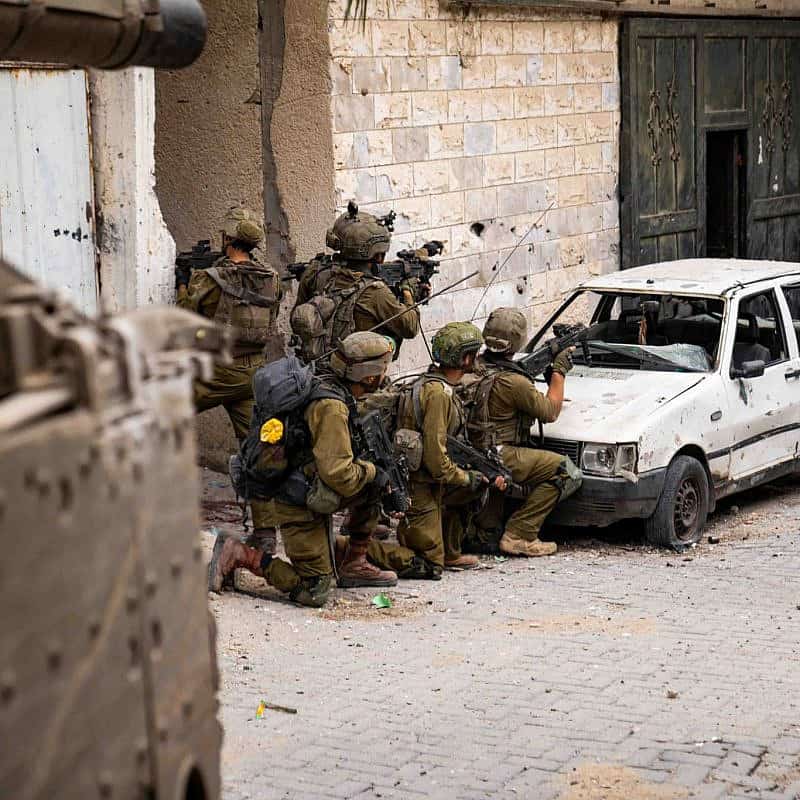 Israeli troops operating in the Hamas-ruled Gaza Strip, Dec. 10, 2023. Credit: IDF.