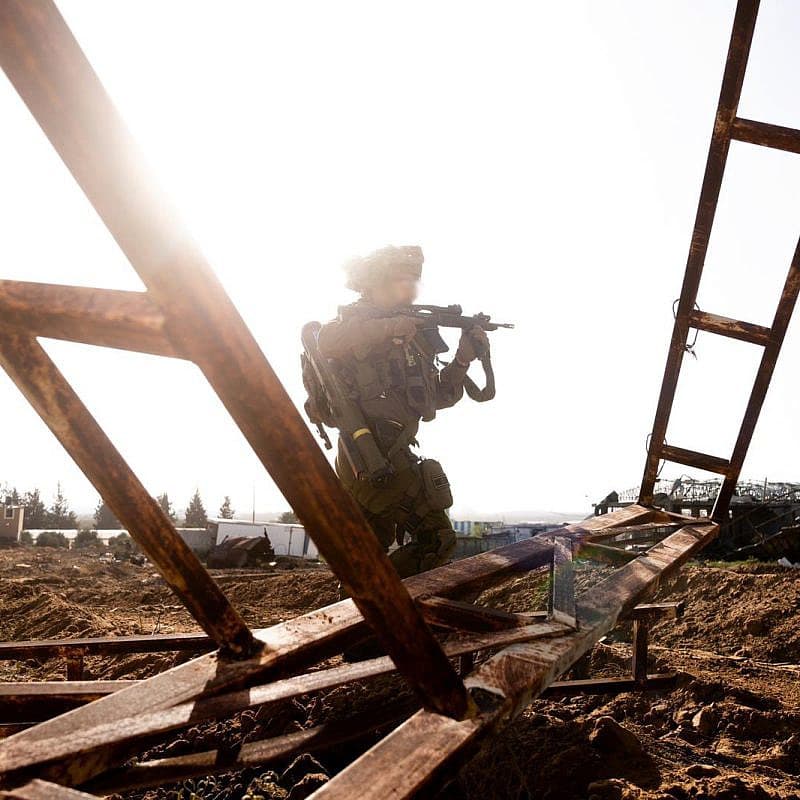 Israel Defense Forces operating in the Hamas-ruled Gaza Strip when fighting resumed after a weeklong truce, Dec. 1, 2023. Credit: IDF.