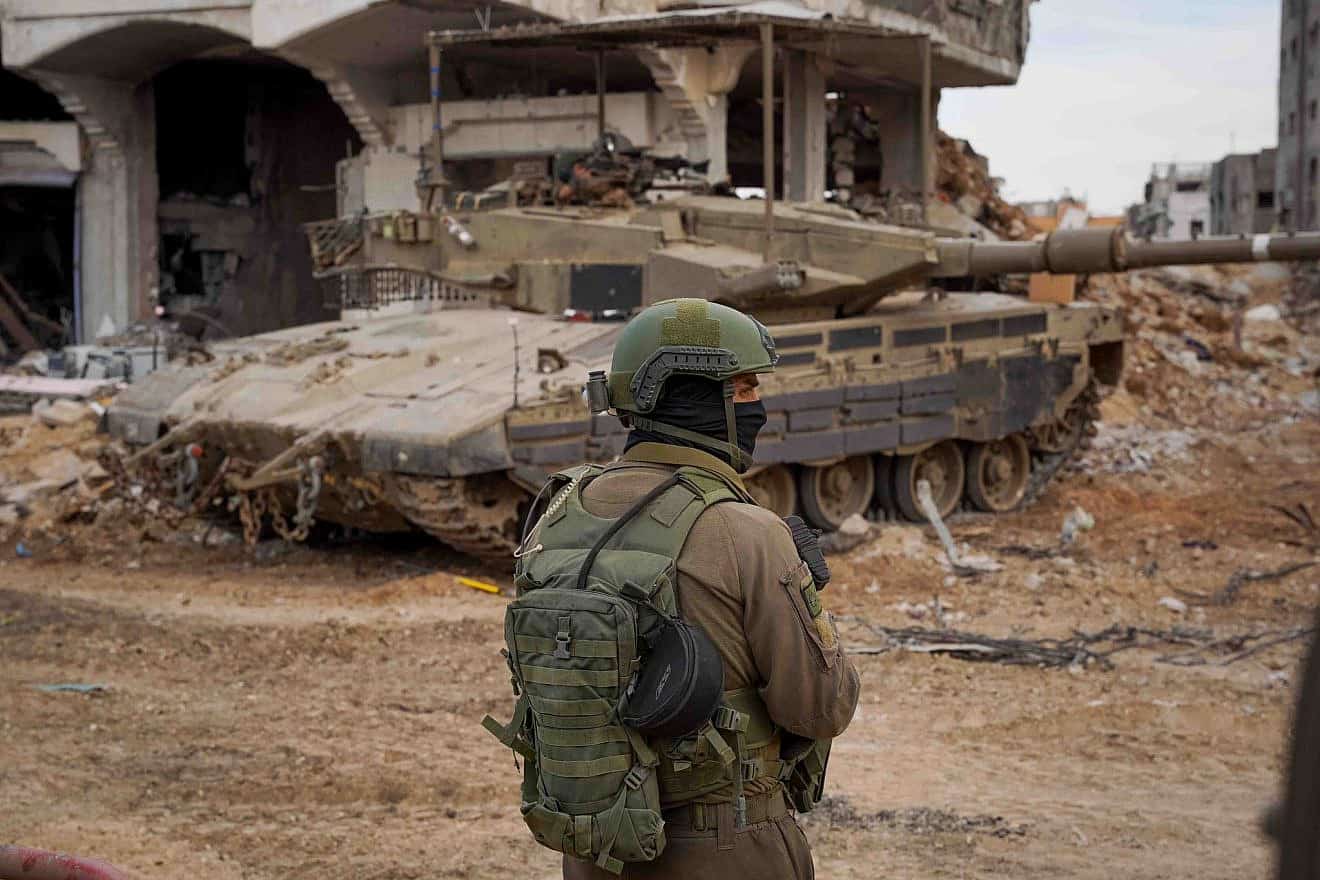 Israeli troops operating in the Hamas-ruled Gaza Strip, Dec. 1, 2023. Credit: IDF.