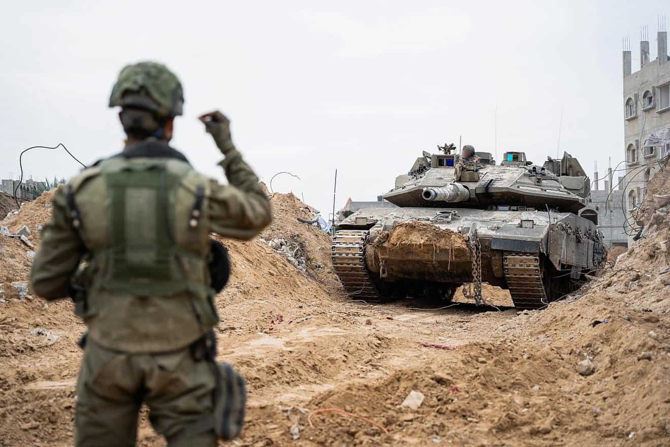 Israeli troops operating in the Hamas-ruled Gaza Strip, Dec. 25, 2023. Credit: IDF.