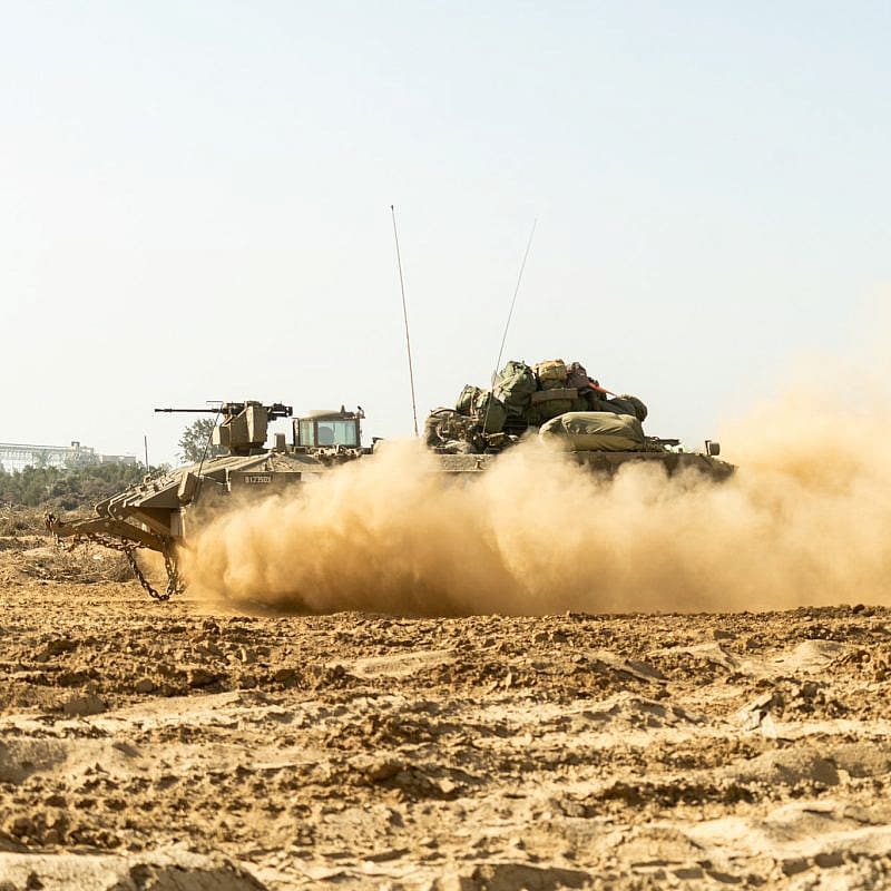 Israeli troops operating in the Hamas-ruled Gaza Strip, Dec. 27, 2023. Credit: IDF.