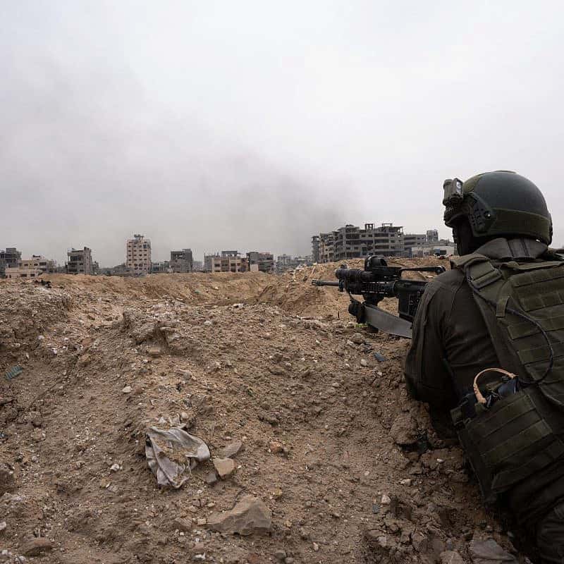 Israeli troops operating in the Hamas-ruled Gaza Strip, Dec. 25, 2023. Credit: IDF.