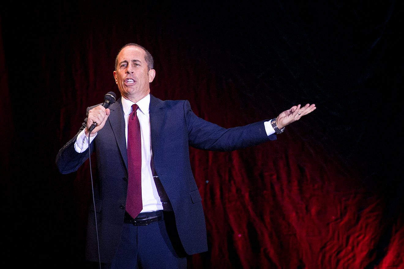 American comedian Jerry Seinfeld performs in Tel Aviv on Dec. 19, 2015. Photo by Miriam Alster/Flash90.