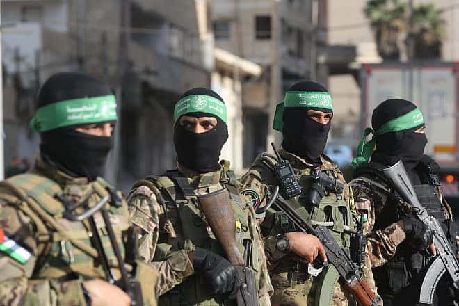 Hamas terrorists in Gaza City, Sept. 21, 2022. Photo by Attia Muhammed/Flash90.