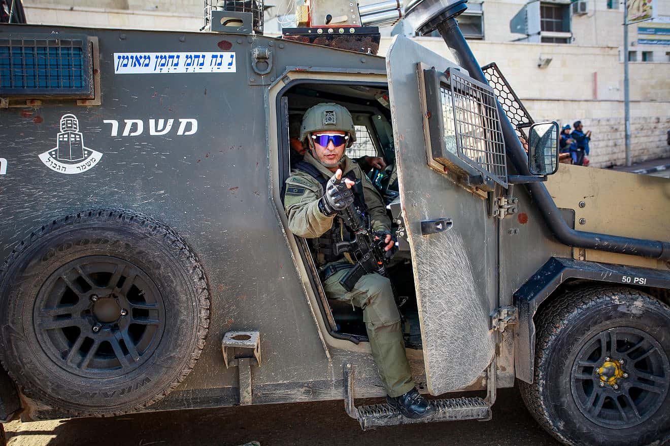 Border Police officers participate in an IDF raid in Jenin, Dec. 12, 2023. Photo by Nasser Ishtayeh/Flash90.