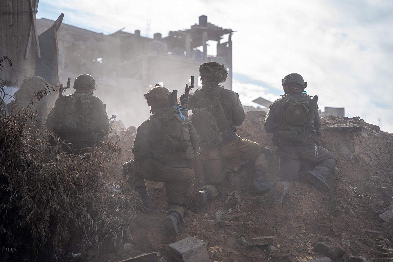 Israeli forces operating in the Gaza Strip, Dec. 16, 2023. Credit: IDF.