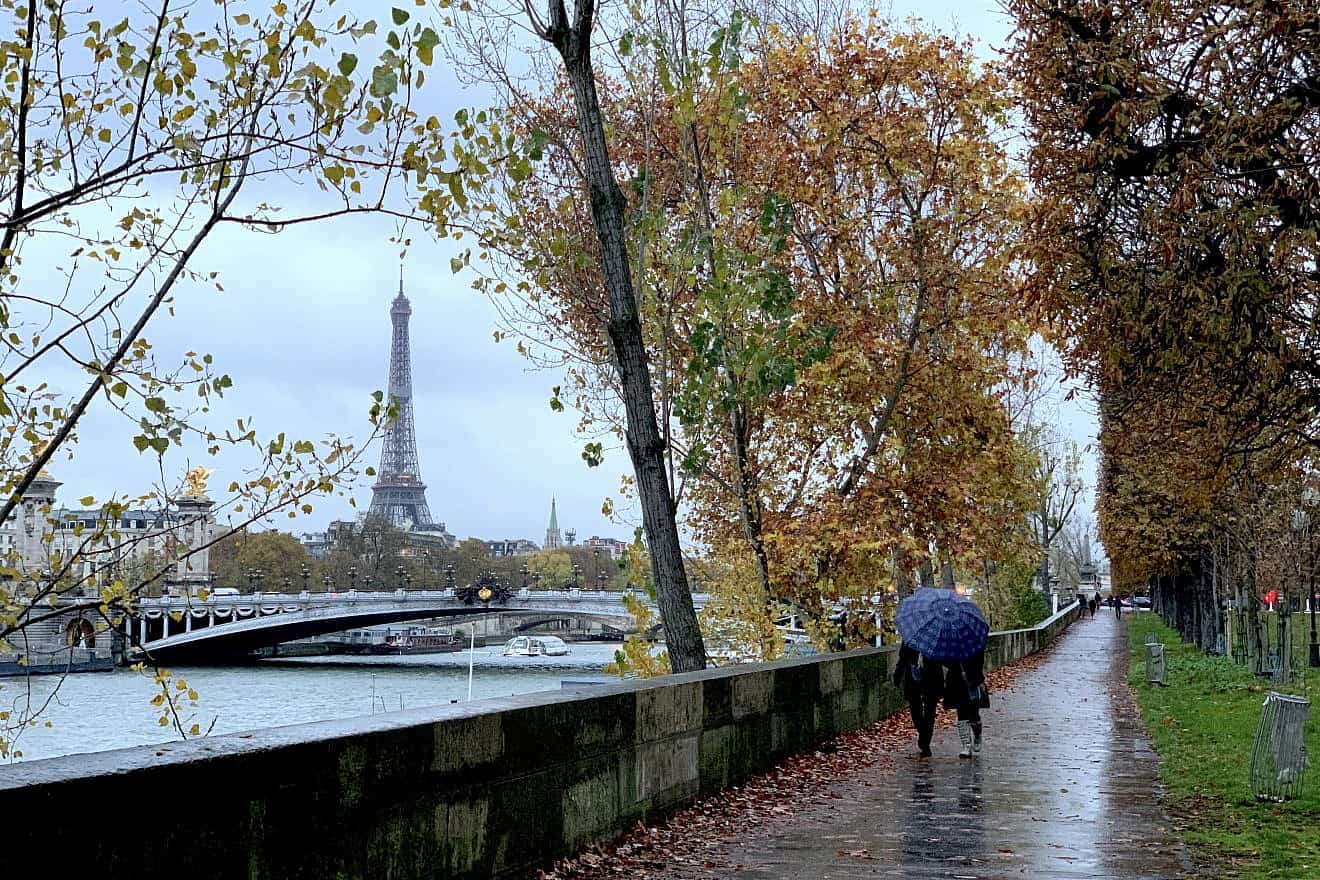 Paris with the Eiffel Tower in the distance. Photo by Menachem Wecker.