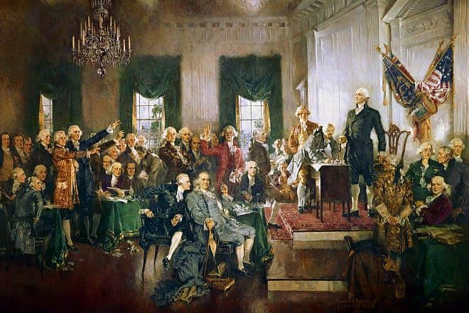 "Scene at the Signing of the Constitution of the United States" by Howard Chandler Christy, 1940. Source: Wikimedia