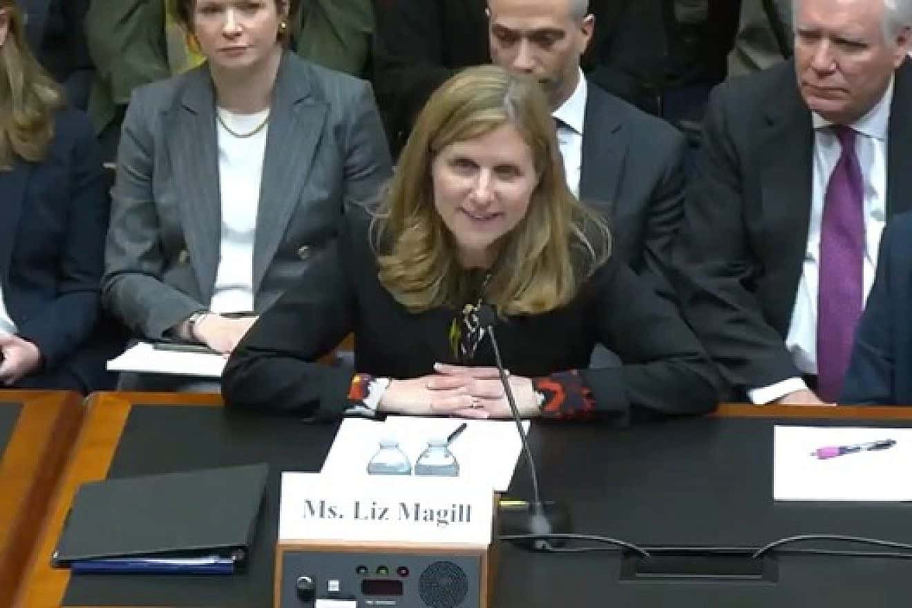 University of Pennsylvania president Liz Magill during a U.S. congressional hearing on the silence of university administrators about the spate of antisemitism on campus, especially following the Oct. 7 terrorists attacks in Israel, Dec. 5, 2023, Source: X/Twitter.