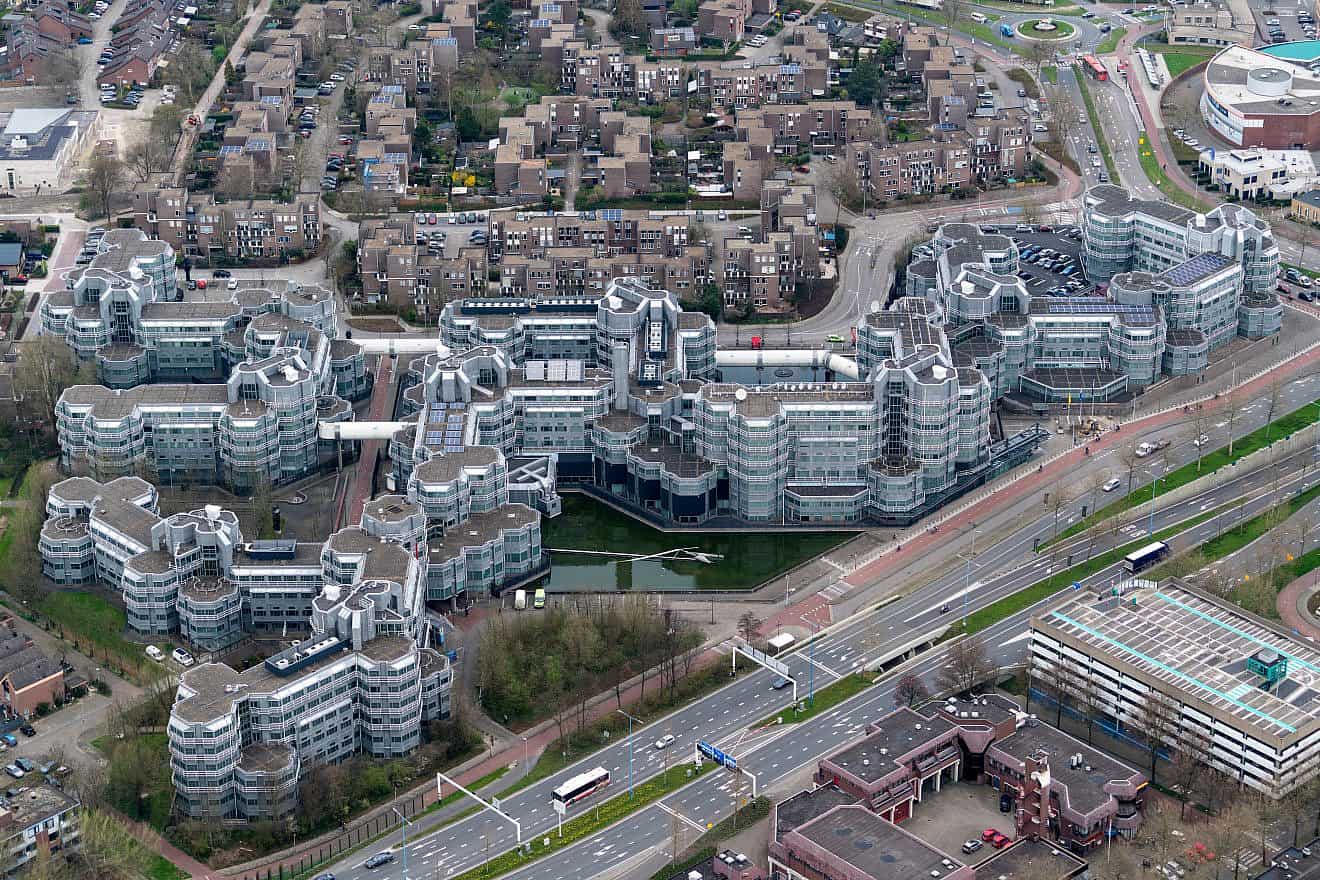 Aerial view of the headquarters of the Dutch intelligence agency AIVD. Credit: Aerovista Luchtfotografie/Shutterstock.