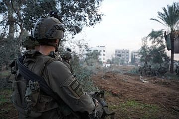 IDF ground forces operating against Hamas in the Gaza Strip, Dec. 5, 2023. Credit: IDF.