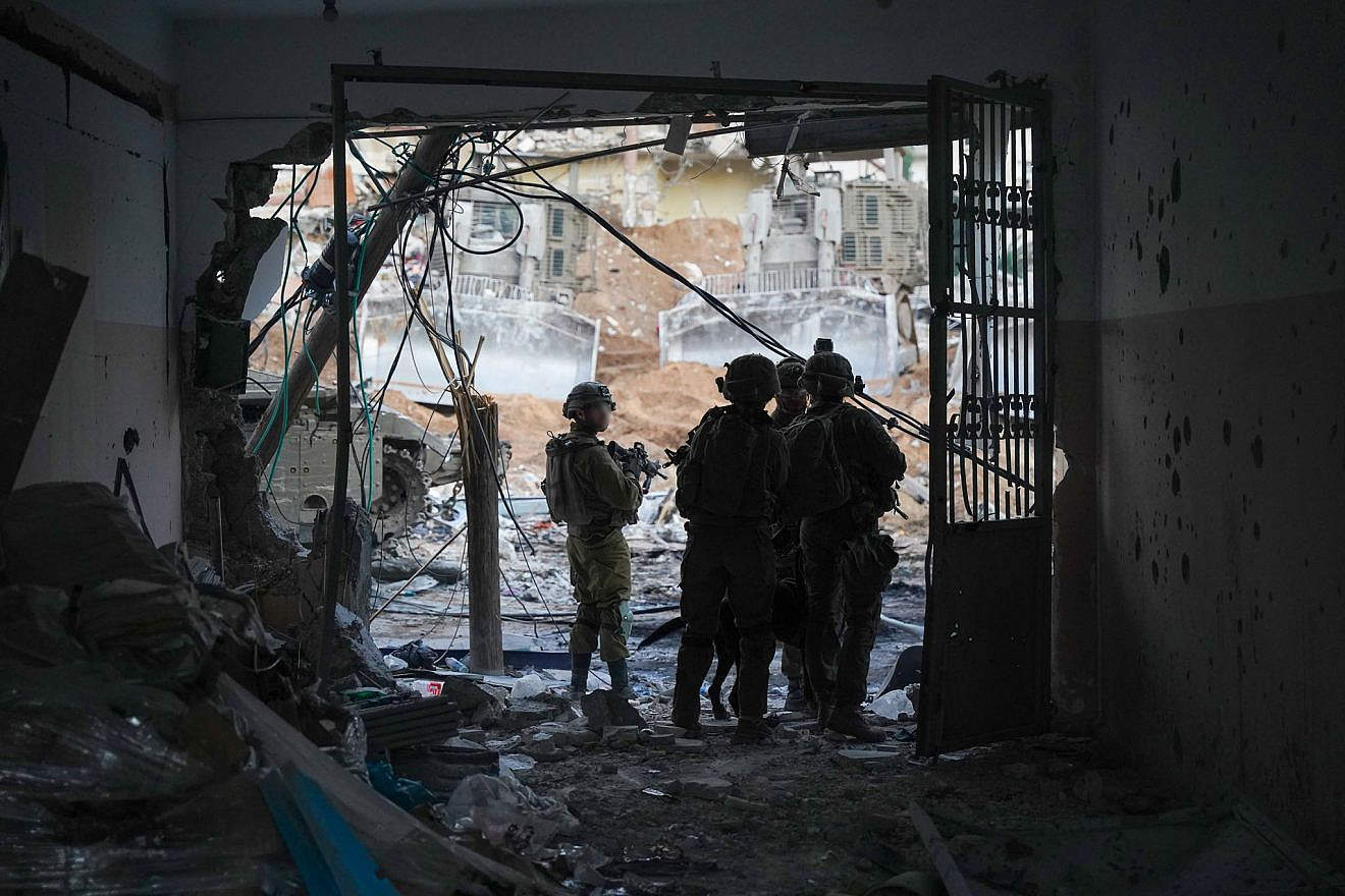 Israeli soldiers during combat operations in the Gaza Strip, Dec. 12, 2023. Credit: IDF.