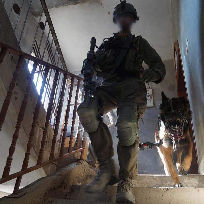 Israeli forces conducting ground operations in the Gaza Strip, Jan. 8, 2024. Credit: IDF.