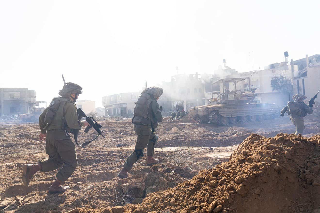 IDF soldiers conduct operations against Hamas terrorists in the Gaza Strip, Jan. 23, 2024. Credit: IDF.