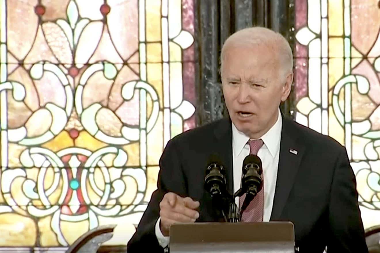 U.S. President Joe Biden delivers a campaign speech at Mother Emanuel, an African Methodist Episcopal church in Charleston, S.C., on Jan. 8, 2023. Credit: C-SPAN.