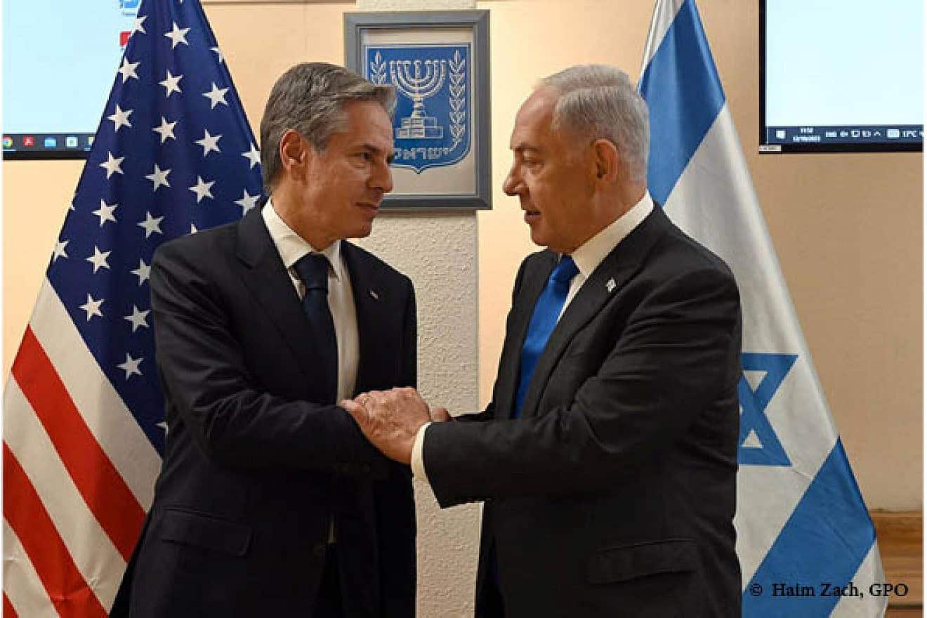 U.S. Secretary of State Antony Blinken and Israeli Prime Minister Benjamin Netanyahu. Photo by Haim Zach/GPO.