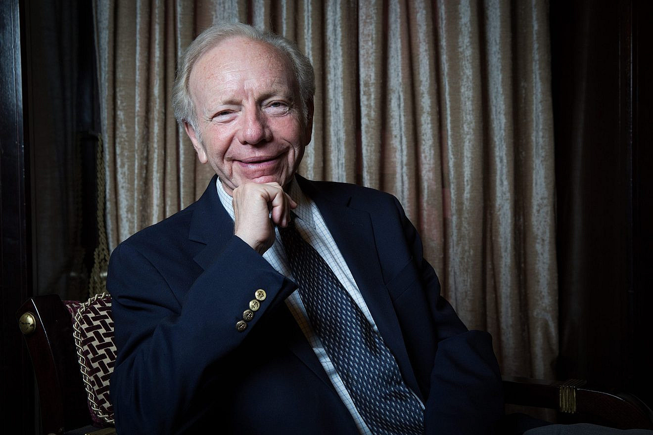 Joe Lieberman, a former U.S. senator and former vice presidential nominee, at the King David Hotel in Jerusalem on May 21, 2015. Photo by Hadas Parush/Flash90.