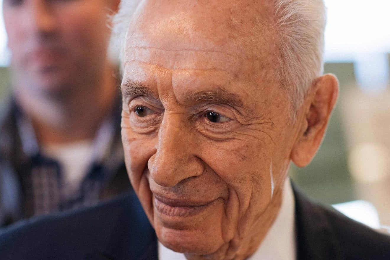 The late Israeli President Shimon Peres, June 27, 2016. Photo: Ben Kelmer/FLASH90
