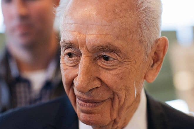 The late Israeli President Shimon Peres, June 27, 2016. Photo: Ben Kelmer/FLASH90
