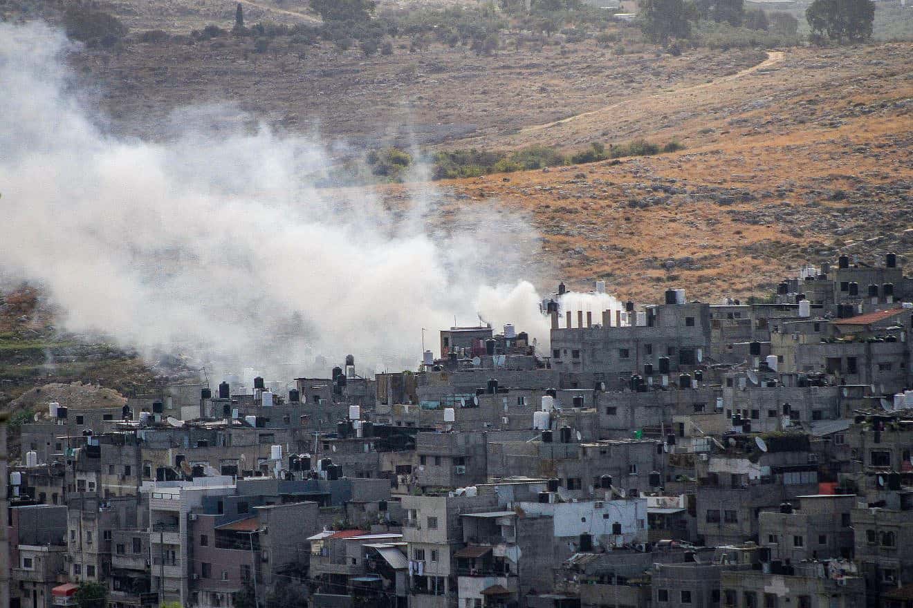 A military raid in the Samaria city of Tulkarm, Oct. 19, 2023. Photo by Nasser Ishtayeh/Flash90.