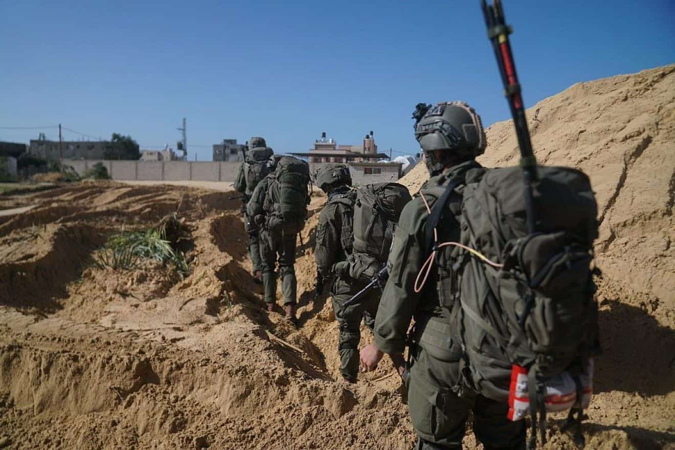Israeli troops conducting ground operations in the Gaza Strip, Jan. 28, 2024. Credit: IDF.