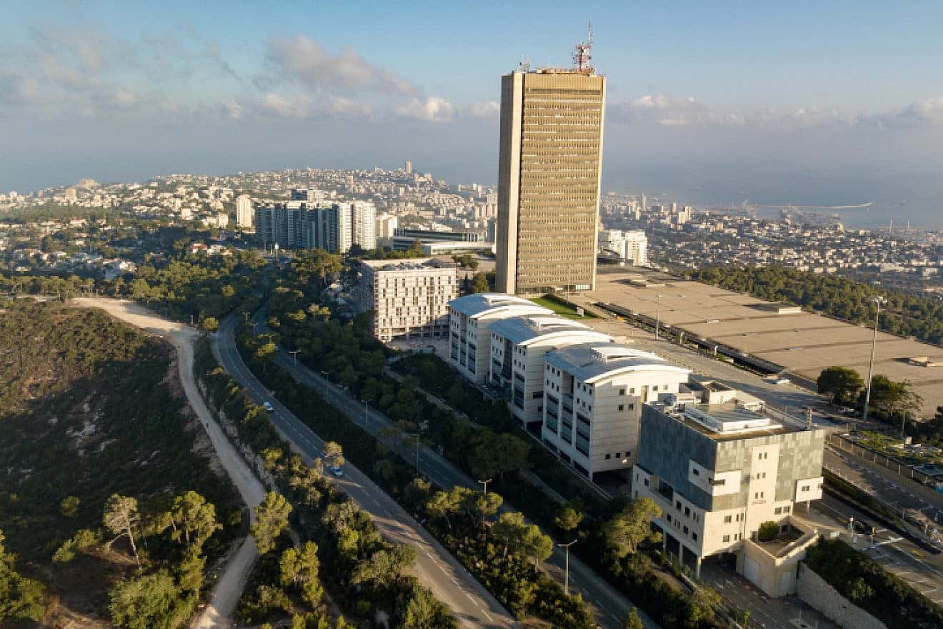Aerial view of Haifa university, Sept. 20, 2018. Photo by Matanya Tausig/Flash90.