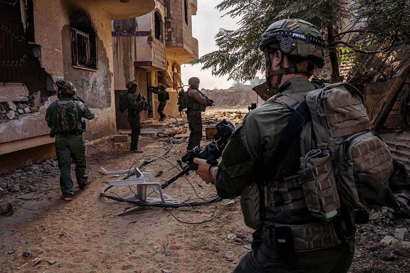 Israeli forces conducting ground operations in the Gaza Strip, Jan. 3, 2024. Credit: IDF.