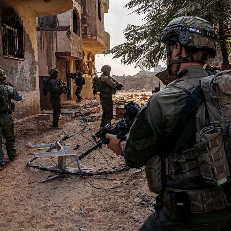 Israeli forces conducting ground operations in the Gaza Strip, Jan. 3, 2024. Credit: IDF.