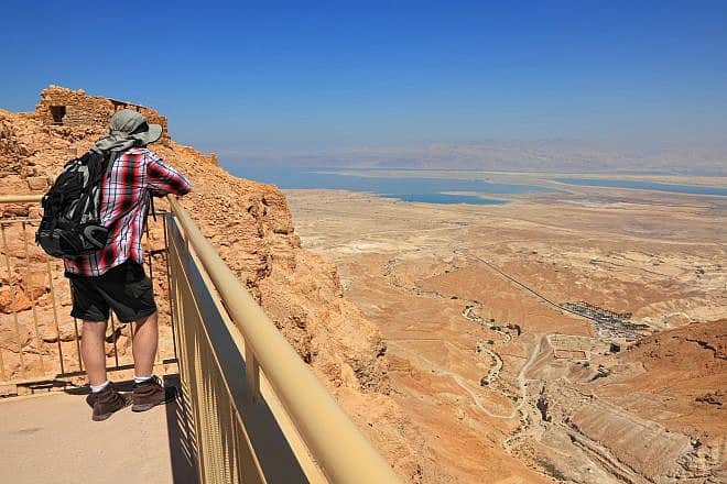 A panoramic view of Judaean Desert and Dead Sea from the ancient fortification of Masada in southern Israel. Credit: Protasov AN/Shutterstock.