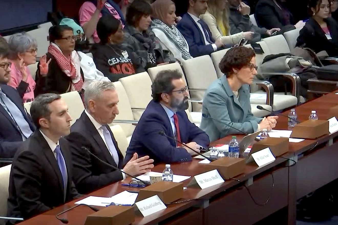 Experts testify about UNRWA at a Jan. 30, 2024 hearing of two subcommittees of the House Committee on Foreign Affairs. Credit: YouTube/House Committee on Foreign Affairs.