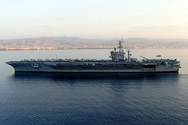 “USS Dwight D. Eisenhower” in the Mediterranean Sea. Credit: U.S. Navy (file) Photo by Aviation Warfare Systems Operator 2nd Class John Frietze via Wikimedia Commons.