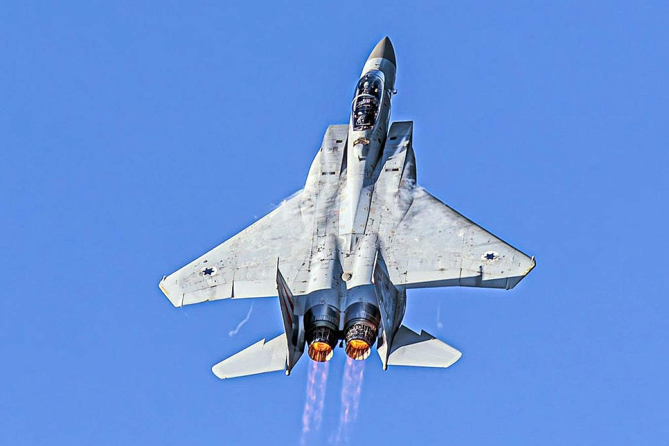 An IAF fighter jet in the skies of Israel, April 26, 2023. Photo by Anthony Hershko/TPS.