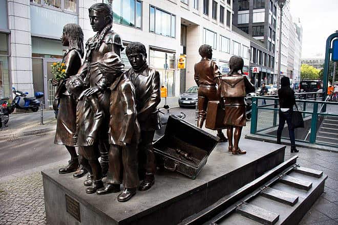 The Trains to Life-Trains to Death monument in Berlin, Germany. Credit: Anirut Thailand/Shutterstock.