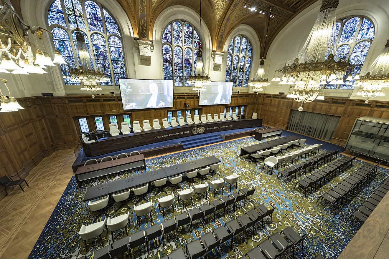 The International Court of Justice courtroom at The Hague, Dec. 16, 2015. Photo by Ankor Light/Shutterstock.
