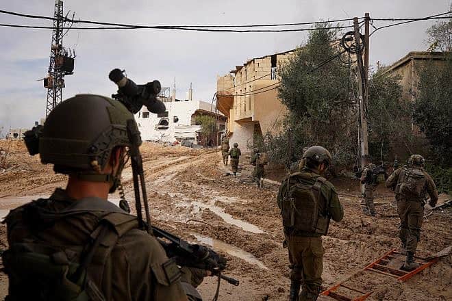 IDF soldiers operating in the Gaza Strip, Jan. 13, 2024. Credit: IDF