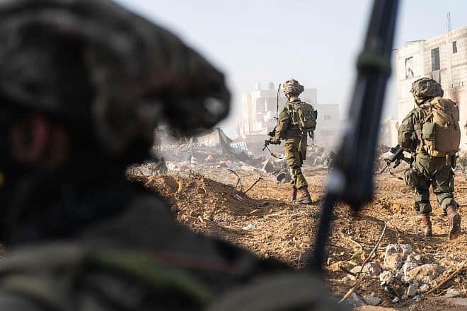 IDF soldiers operating in the Gaza Strip, Jan. 28, 2024. Credit: IDF.