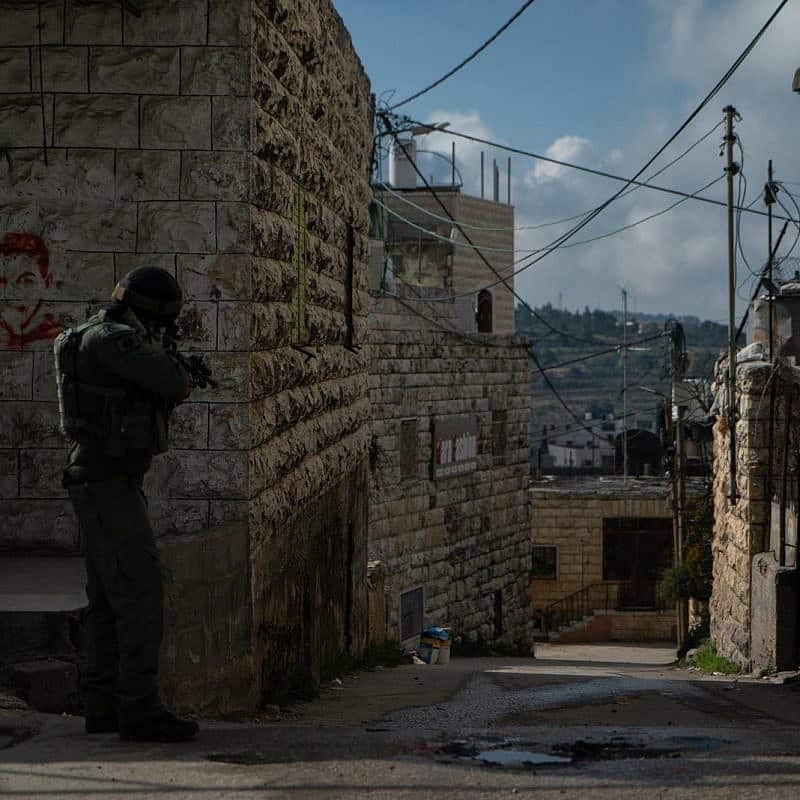 Israeli forces operating in the Gaza Strip, Feb. 10, 2024. Credit: IDF.